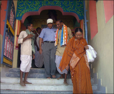 People at the Temple