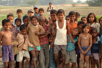 Children in the field