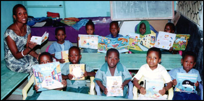 Teacher and students from Dar es Salaam