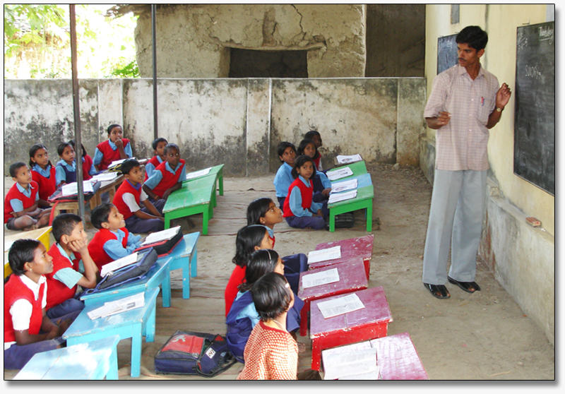 Village school in India